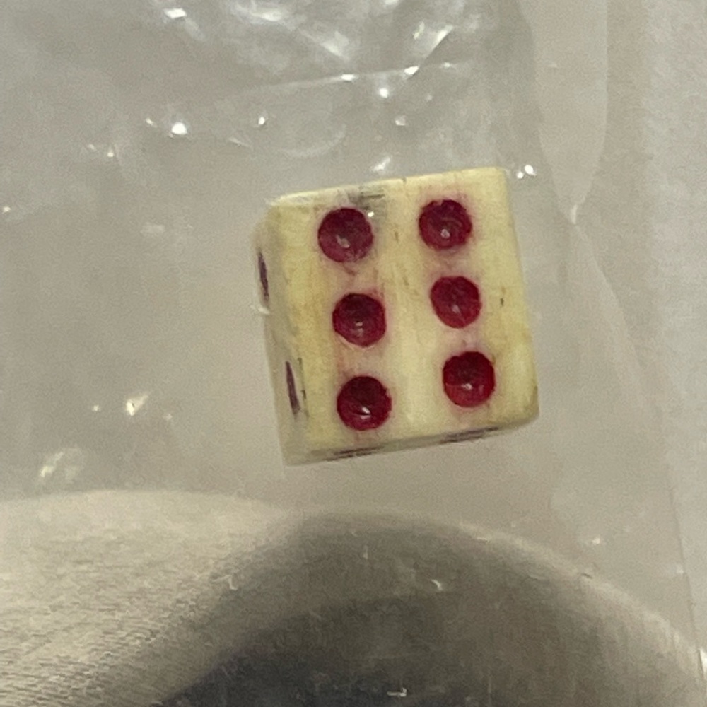 Antique bone die